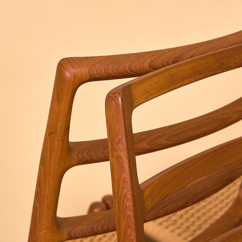 Danish dining chairs in teak by Niels O. Moller for J.L. Moller