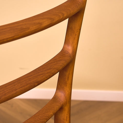 Danish dining chairs in teak by Niels O. Moller for J.L. Moller