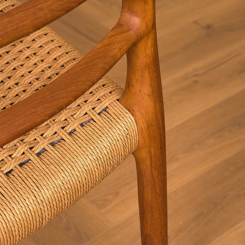Danish dining chairs in teak by Niels O. Moller for J.L. Moller