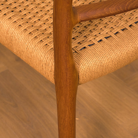 Danish dining chairs in teak by Niels O. Moller for J.L. Moller