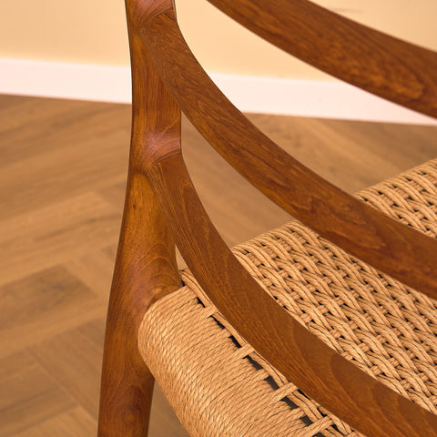 Danish dining chairs in teak by Niels O. Moller for J.L. Moller