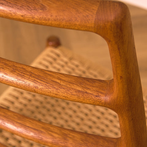 Danish dining chairs in teak by Niels O. Moller for J.L. Moller