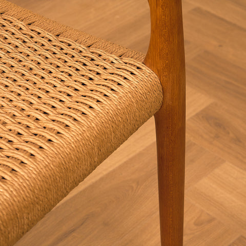 Danish dining chairs in teak by Niels O. Moller for J.L. Moller