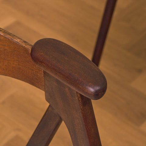 Danish dining chairs in stained teak by Kai Kristiansen