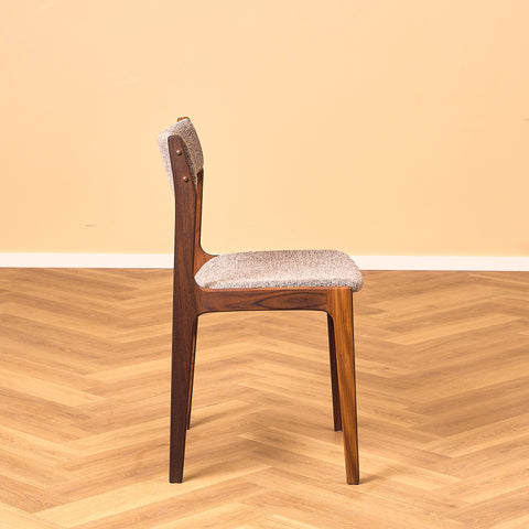Danish dining chairs in walnut