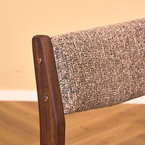 Danish dining chairs in walnut