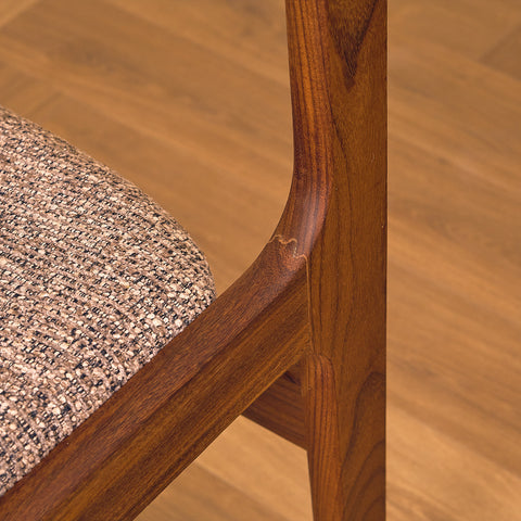 Danish dining chairs in walnut