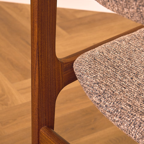 Danish dining chairs in walnut