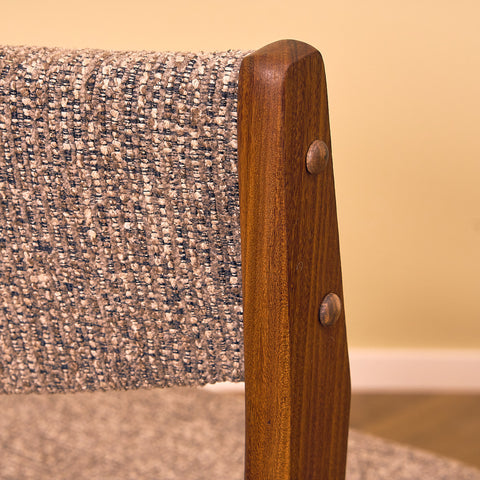 Danish dining chairs in walnut