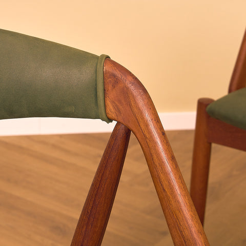 Danish dining chairs in teak, model 31 by Kai Kristiansen