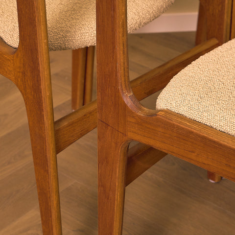 Danish set of 4 dining chairs by Erik Buch for Nova Stolefabrik