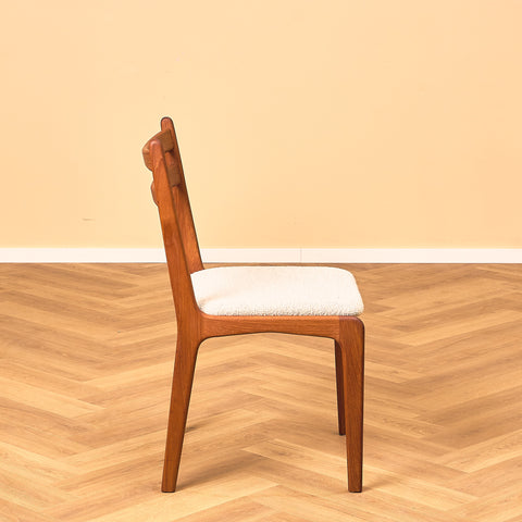 Danish set of 4 dining chairs in teak
