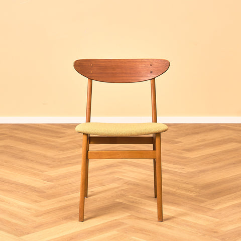 Dining chairs in teak & beech by Farstrup, model 210
