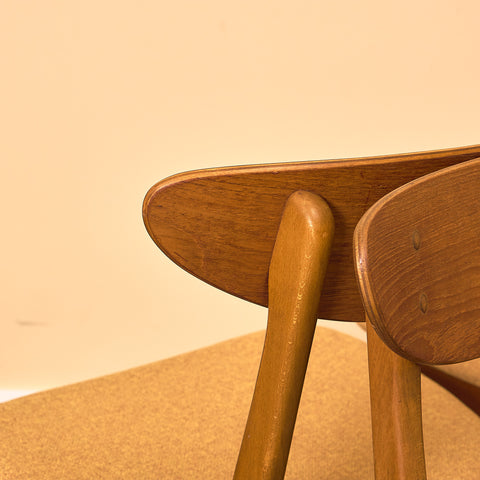 Dining chairs in teak & beech by Farstrup, model 210