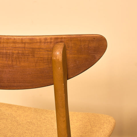 Dining chairs in teak & beech by Farstrup, model 210