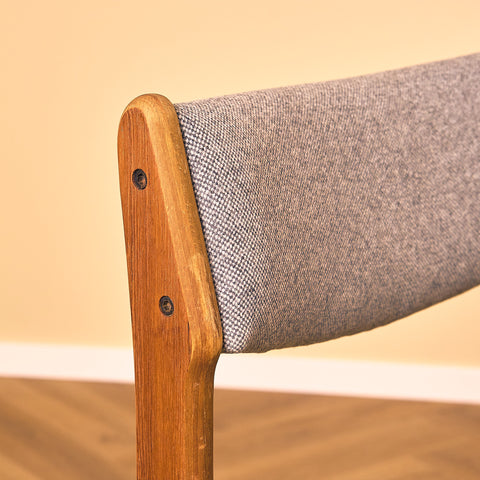 Danish set of 6 dining chairs in teak by Erik Buch for Nova Stolefabrik
