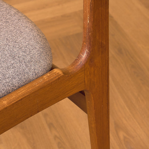 Danish set of 6 dining chairs in teak by Erik Buch for Nova Stolefabrik