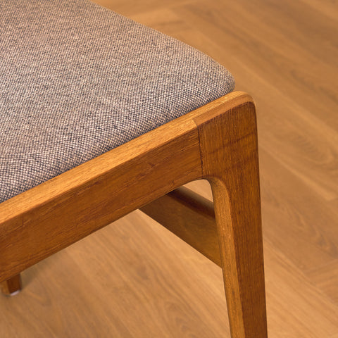 Danish set of 6 dining chairs in teak by Erik Buch for Nova Stolefabrik