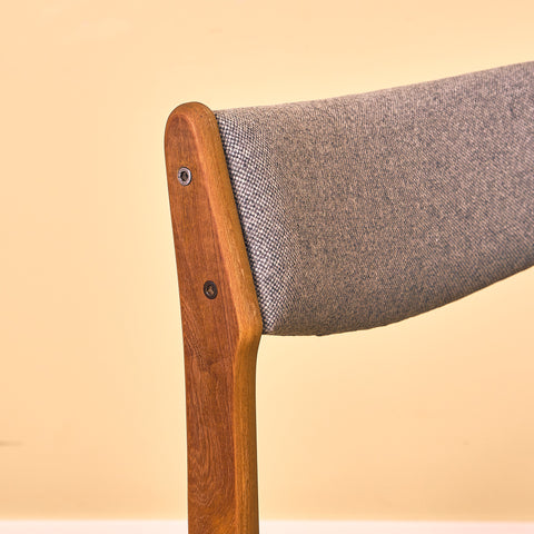Danish set of 6 dining chairs in teak by Erik Buch for Nova Stolefabrik