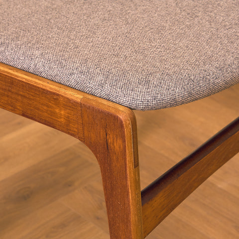 Danish set of 6 dining chairs in teak by Erik Buch for Nova Stolefabrik