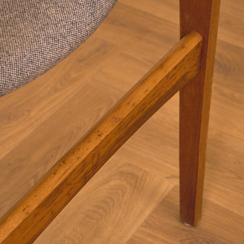 Danish set of 6 dining chairs in teak by Erik Buch for Nova Stolefabrik
