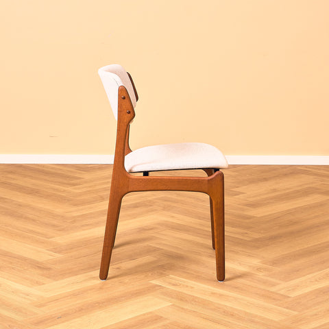 Danish dining chairs in teak by Erik Buch for Oddense Maskinsnedkeri, model OD49