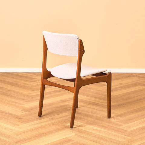 Danish dining chairs in teak by Erik Buch for Oddense Maskinsnedkeri, model OD49