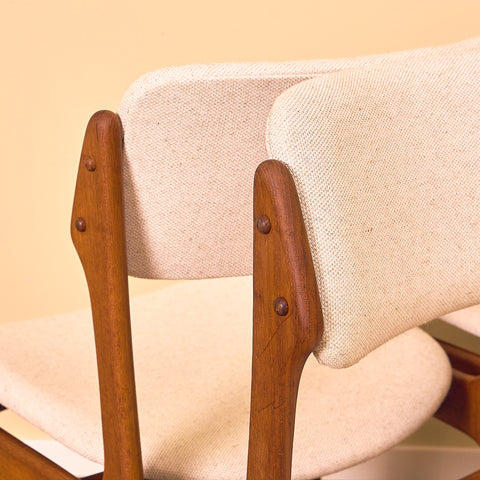 Danish dining chairs in teak by Erik Buch for Oddense Maskinsnedkeri, model OD49