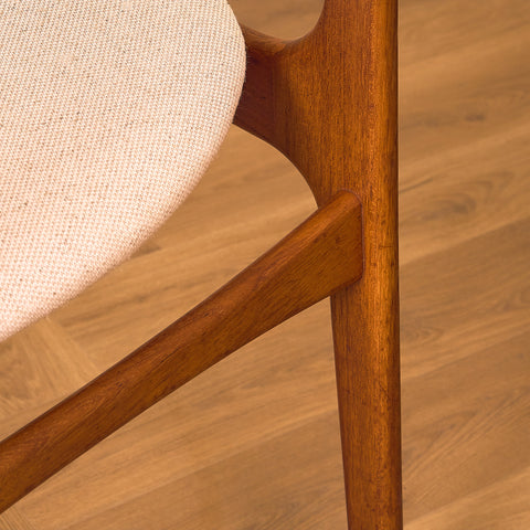 Danish dining chairs in teak by Erik Buch for Oddense Maskinsnedkeri, model OD49