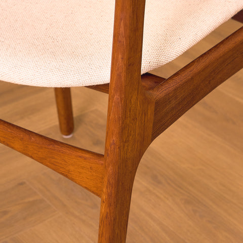 Danish dining chairs in teak by Erik Buch for Oddense Maskinsnedkeri, model OD49