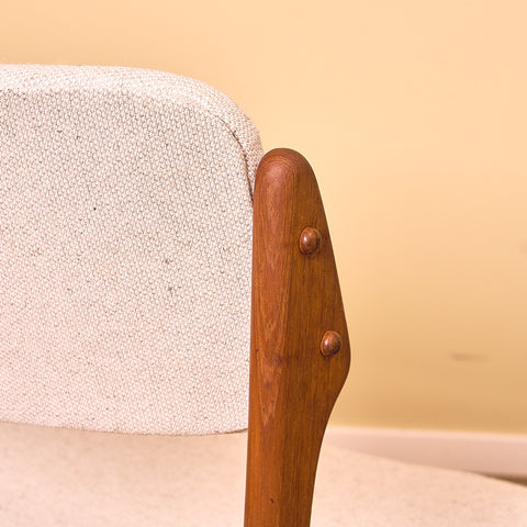 Danish dining chairs in teak by Erik Buch for Oddense Maskinsnedkeri, model OD49
