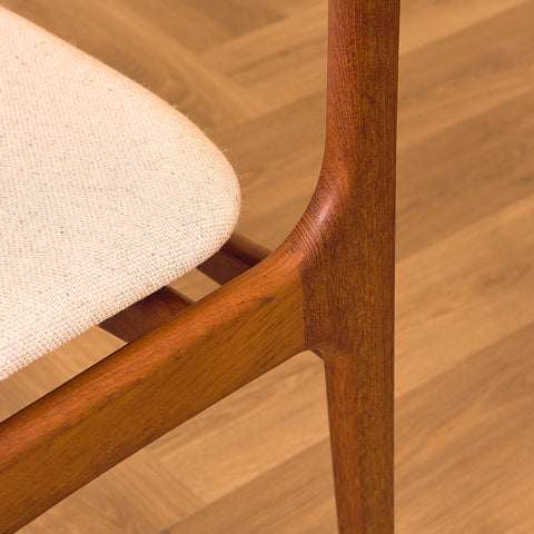 Danish dining chairs in teak by Erik Buch for Oddense Maskinsnedkeri, model OD49