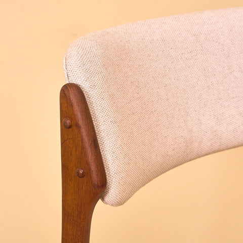 Danish dining chairs in teak by Erik Buch for Oddense Maskinsnedkeri, model OD49