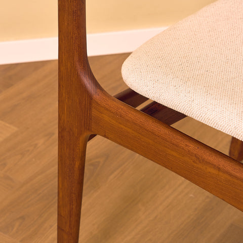 Danish dining chairs in teak by Erik Buch for Oddense Maskinsnedkeri, model OD49