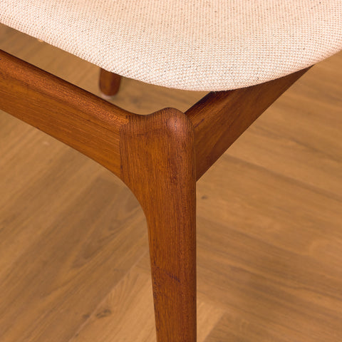 Danish dining chairs in teak by Erik Buch for Oddense Maskinsnedkeri, model OD49
