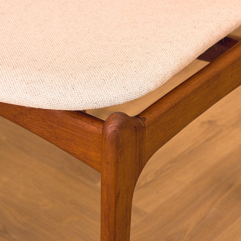 Danish dining chairs in teak by Erik Buch for Oddense Maskinsnedkeri, model OD49