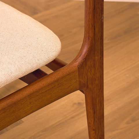 Danish dining chairs in teak by Erik Buch for Oddense Maskinsnedkeri, model OD49