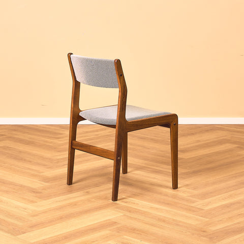 Danish dining chairs in walnut by Farstrup