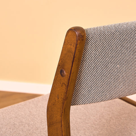 Danish dining chairs in walnut by Farstrup