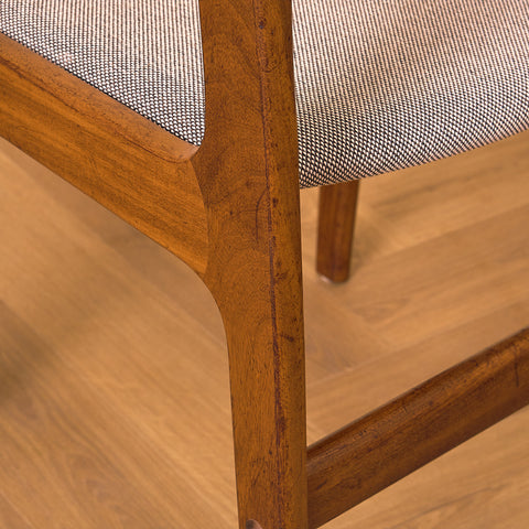 Danish dining chairs in walnut by Farstrup