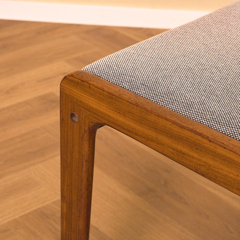 Danish dining chairs in walnut by Farstrup
