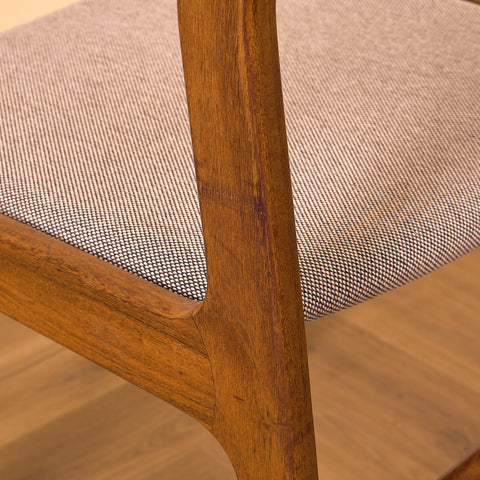 Danish dining chairs in walnut by Farstrup