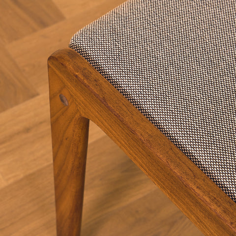 Danish dining chairs in walnut by Farstrup