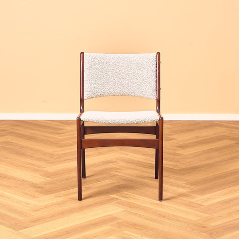 Danish dining chairs in mahogany by Erik Buch for Anderstrup Møbelfabrik, model 89