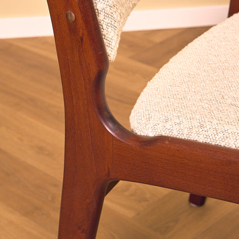 Danish dining chairs in mahogany by Erik Buch for Anderstrup Møbelfabrik, model 89