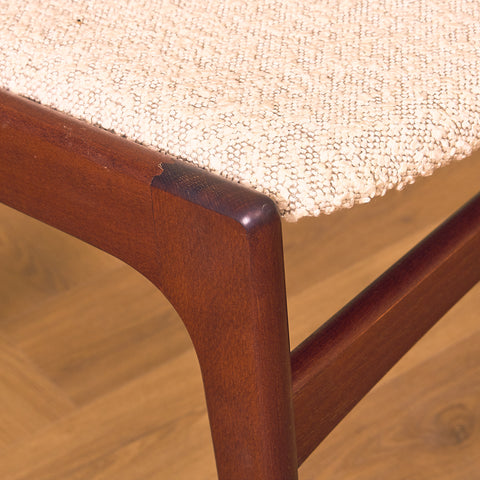 Danish dining chairs in mahogany by Erik Buch for Anderstrup Møbelfabrik, model 89