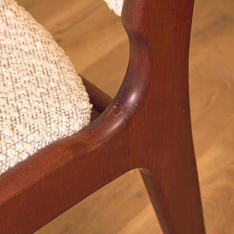 Danish dining chairs in mahogany by Erik Buch for Anderstrup Møbelfabrik, model 89