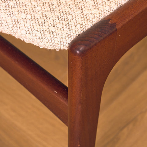 Danish dining chairs in mahogany by Erik Buch for Anderstrup Møbelfabrik, model 89