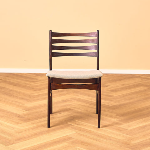 Danish dining chairs in stained beech & teak by SAX