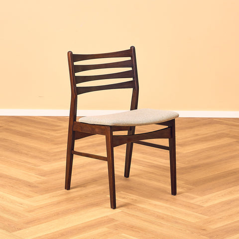 Danish dining chairs in stained beech & teak by SAX